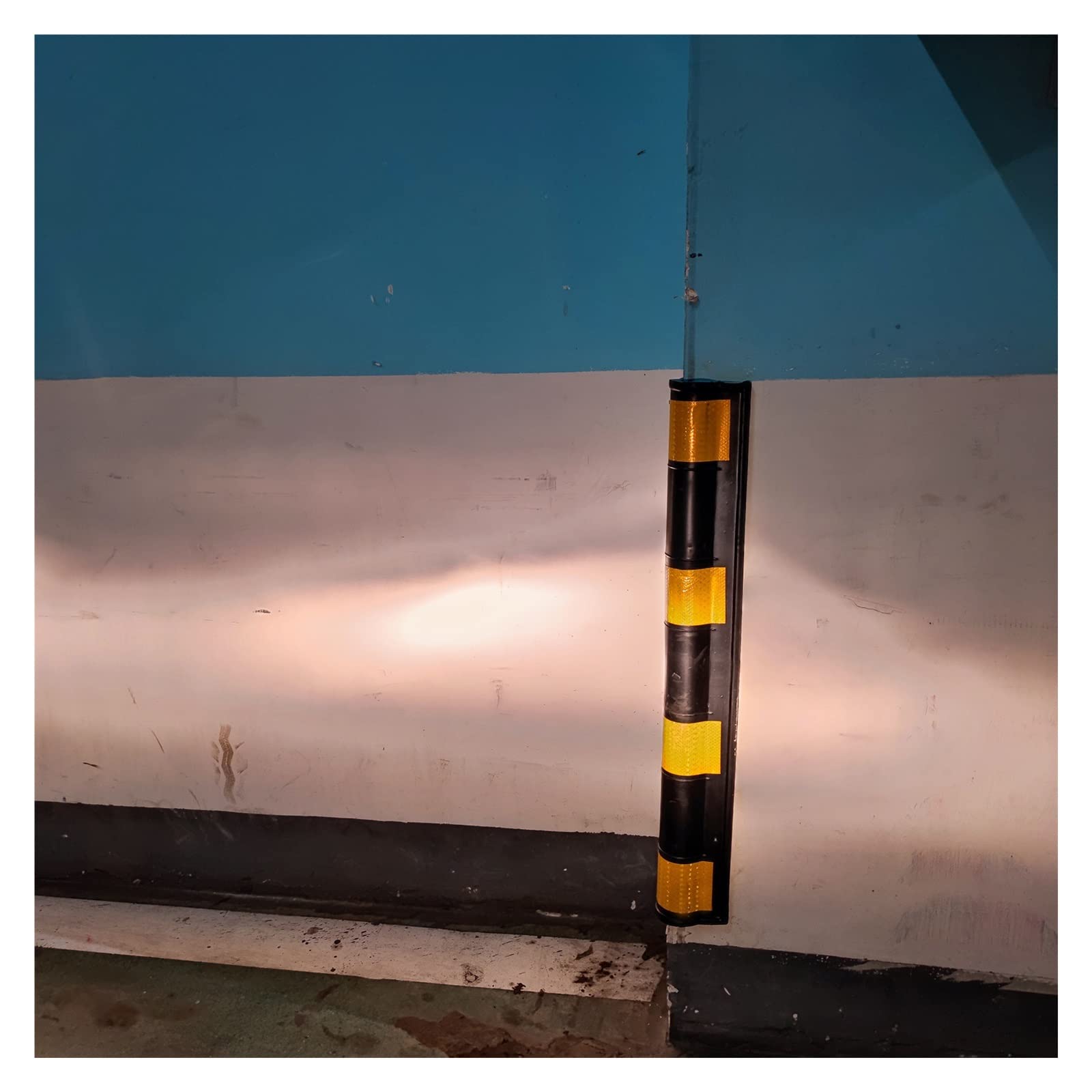 Paraspigoli Profilo Angolare Spigoli Garage Protezione D'angolo Gomma Per Parete, Riflettente Scudo Angolare Striscia Di Protezione Del Bordo, Facile Installazione Paraurti Angolari Anticollisione ( S