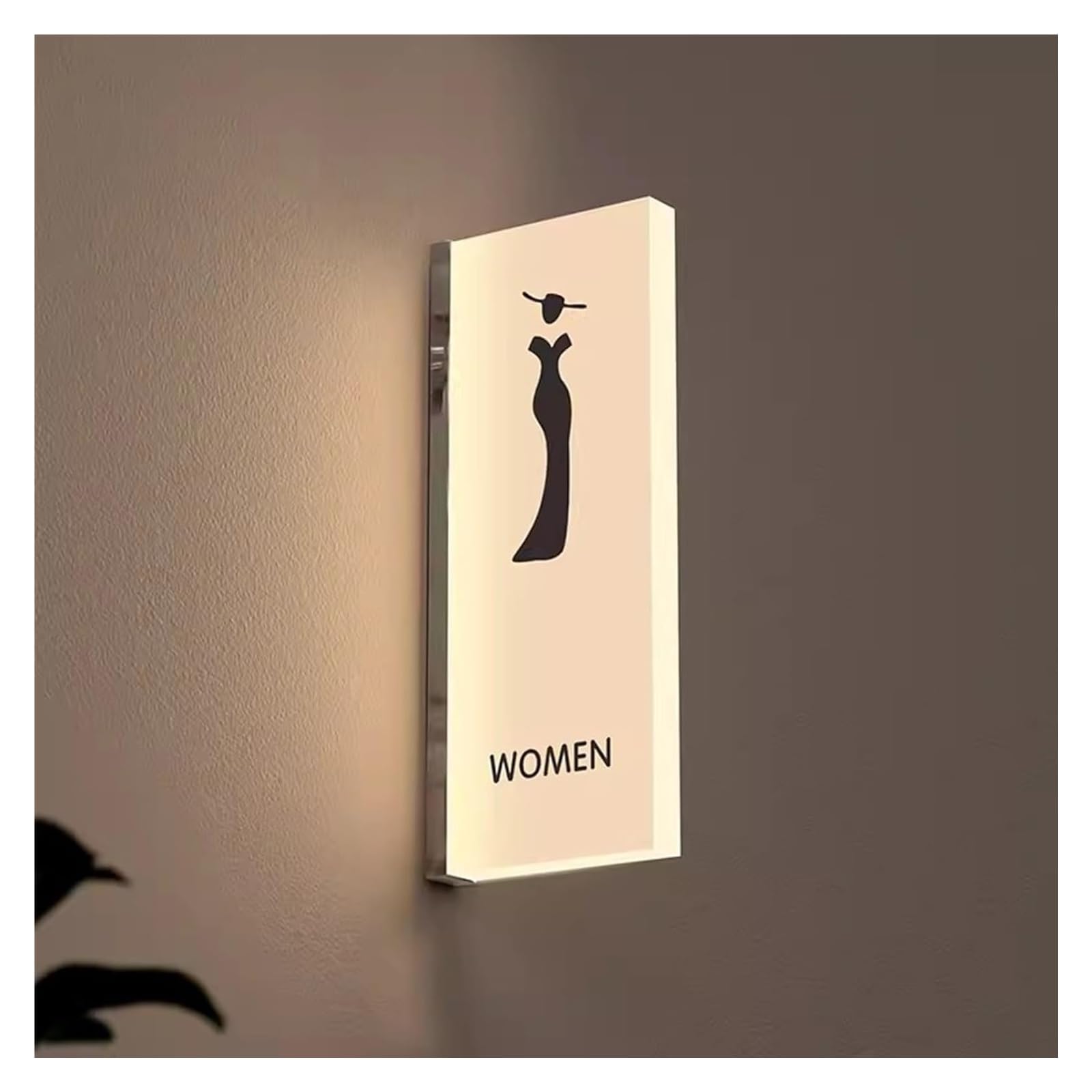 Carteles para aseos, Lámpara colgante de pared 26 × 10,5 cm for baño bar y centro comercial