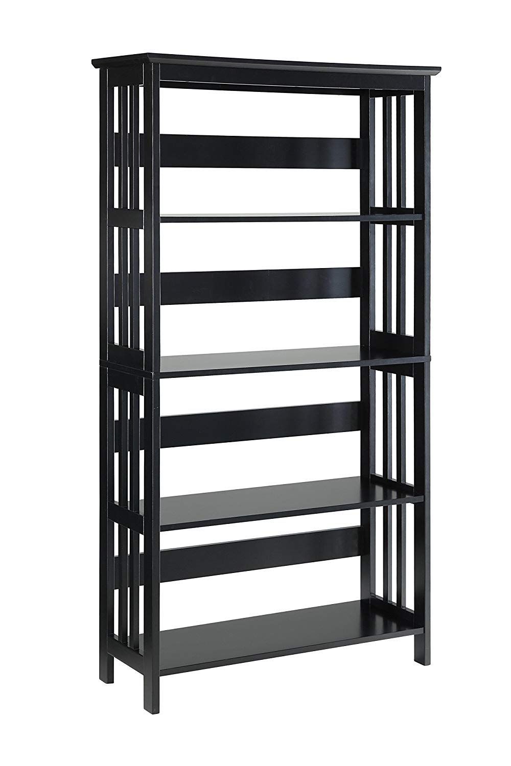 Convenience Concepts Mission 5-Tier Bookcase, Black