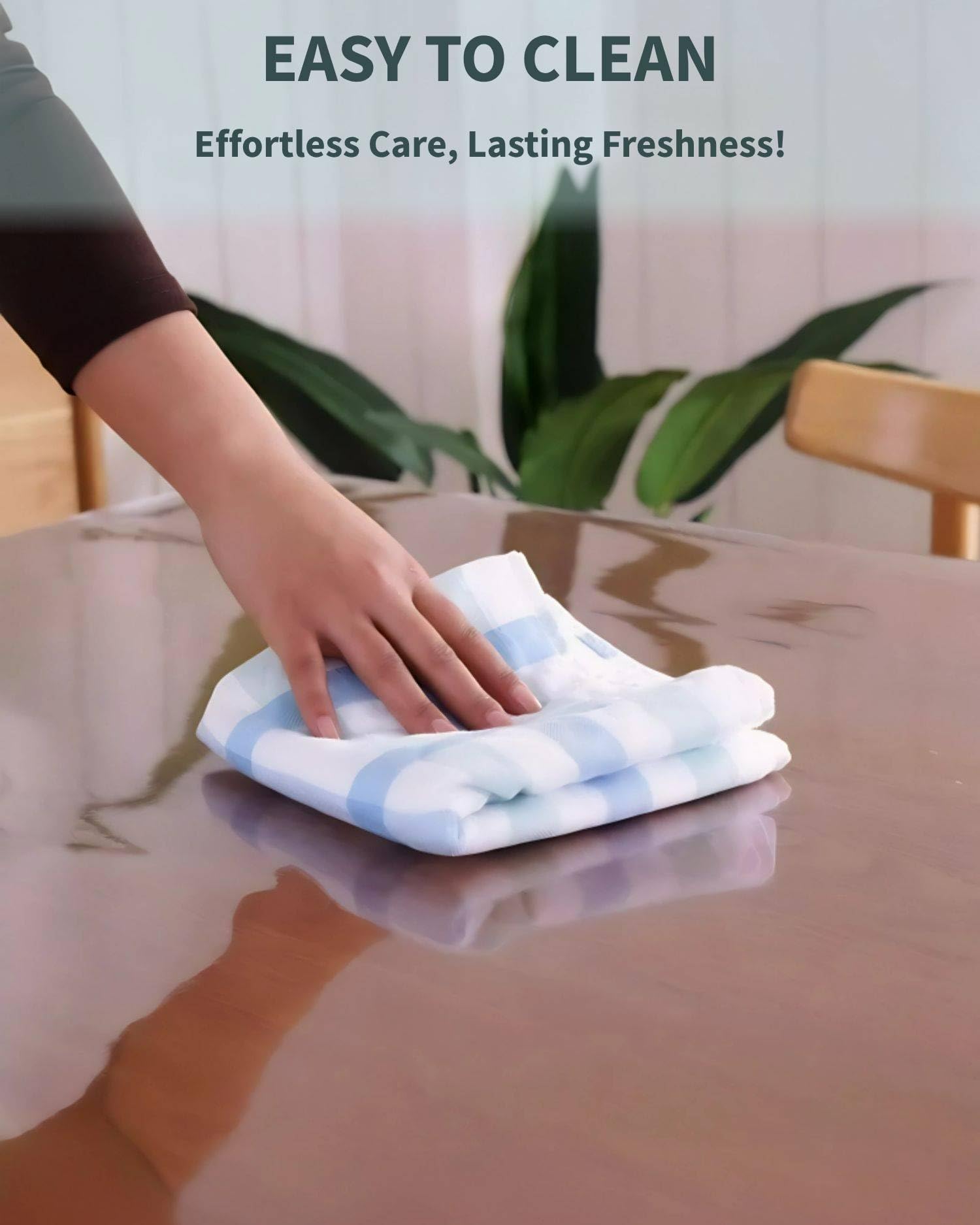 OZ HOME Transparante PVC Tafelbeschermer – 100x220 CM – 1,7 mm dik – Waterdicht, Antislip en Warmtebestendig – Krasbestendige Tafelbeschermer OZ HOME Transparante PVC Tafelbeschermer – 100x220 CM – 1,7 mm dik – Waterdicht, Antislip en Warmtebestendig – Krasbestendige Tafelbeschermer