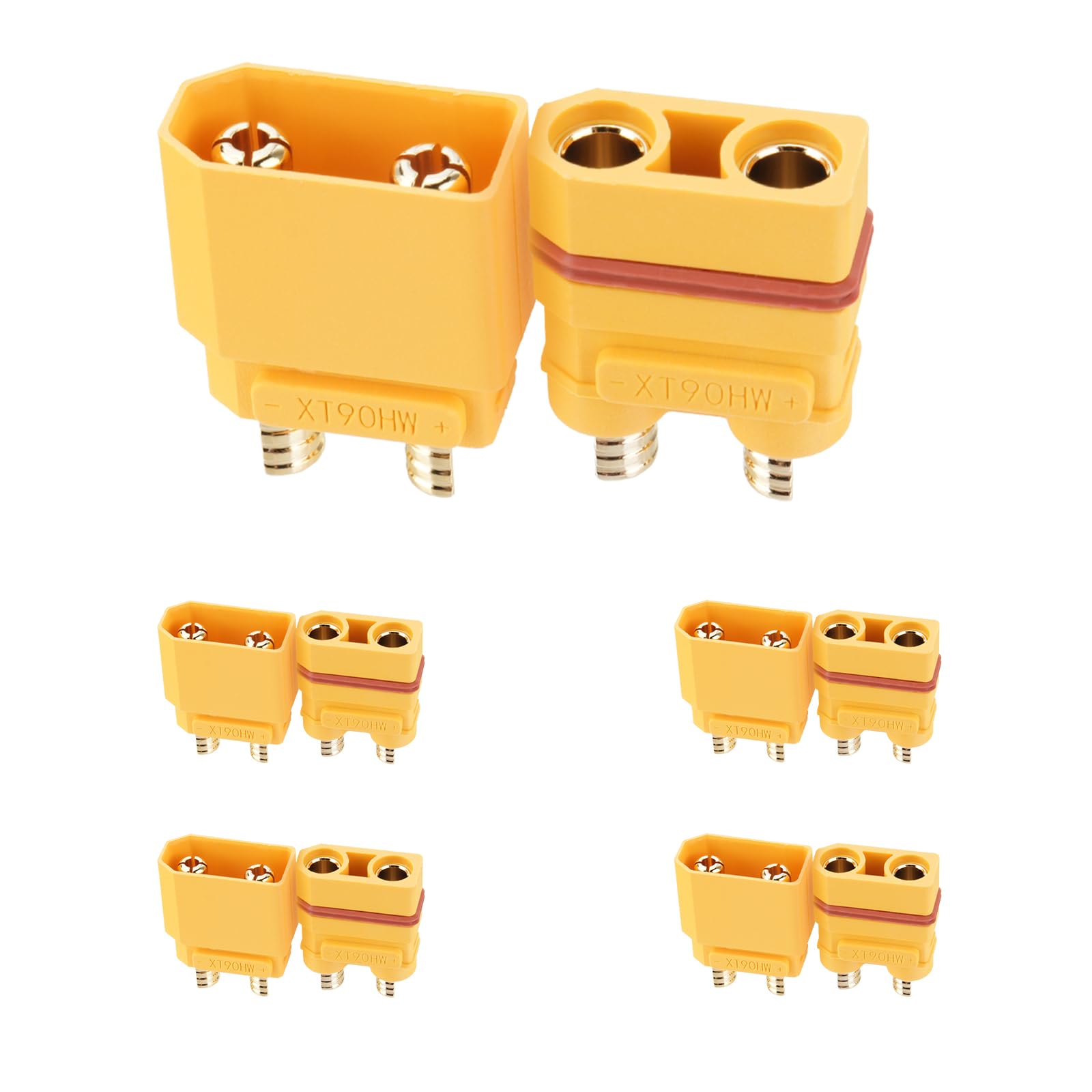 Amazon.com: ELFCULB 5 Pairs Amass XT90HW Male & Female Connectors