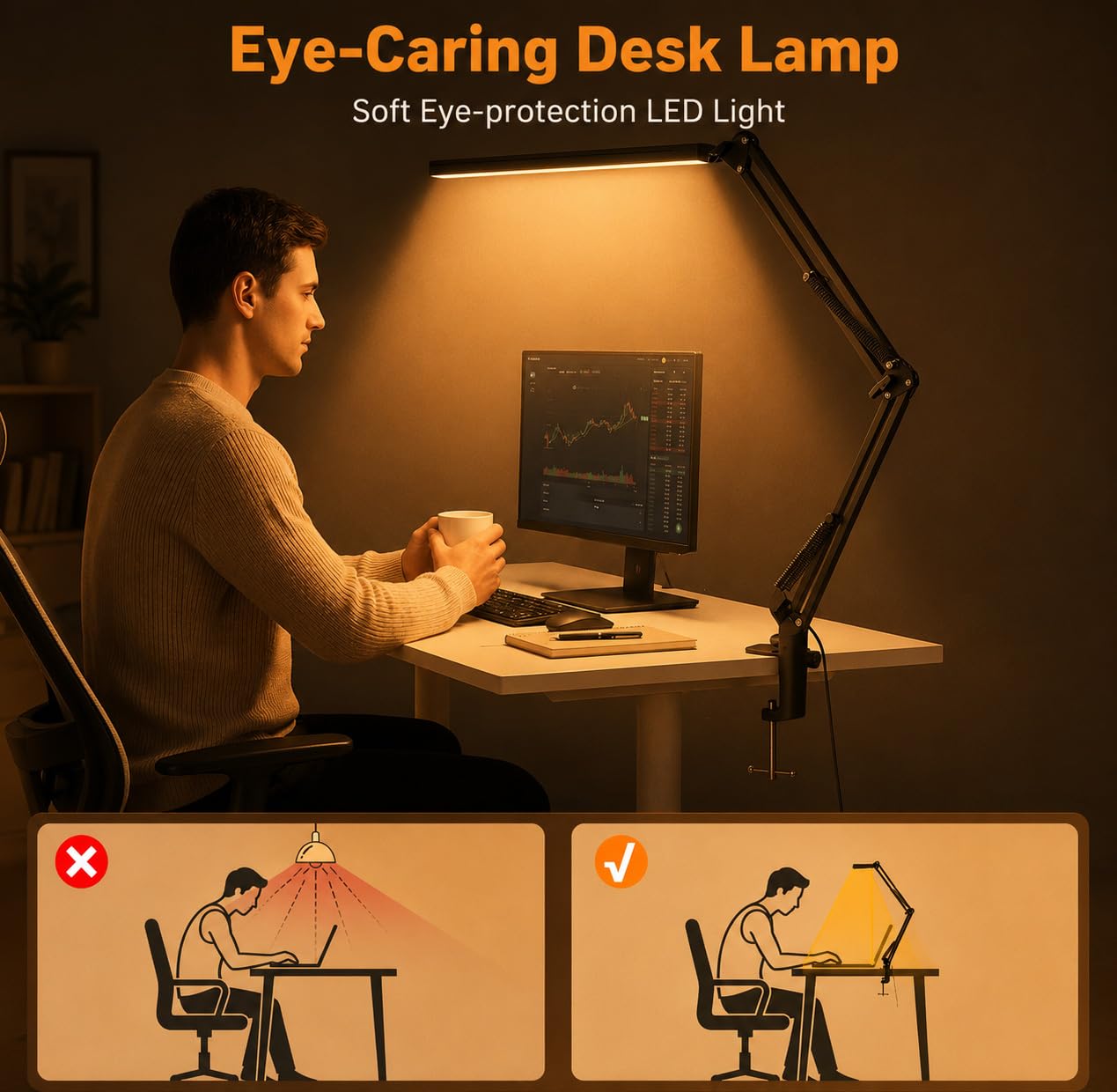 Fulminare LED Desk Lamp - Adjustable & Dimmer -4