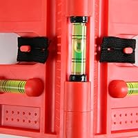 Vista 3 de Herramienta magnética para nivel de poste, nivel de burbuja vertical horizontal plegable, ángulo ajustable de bolsillo, niveles de alcohol