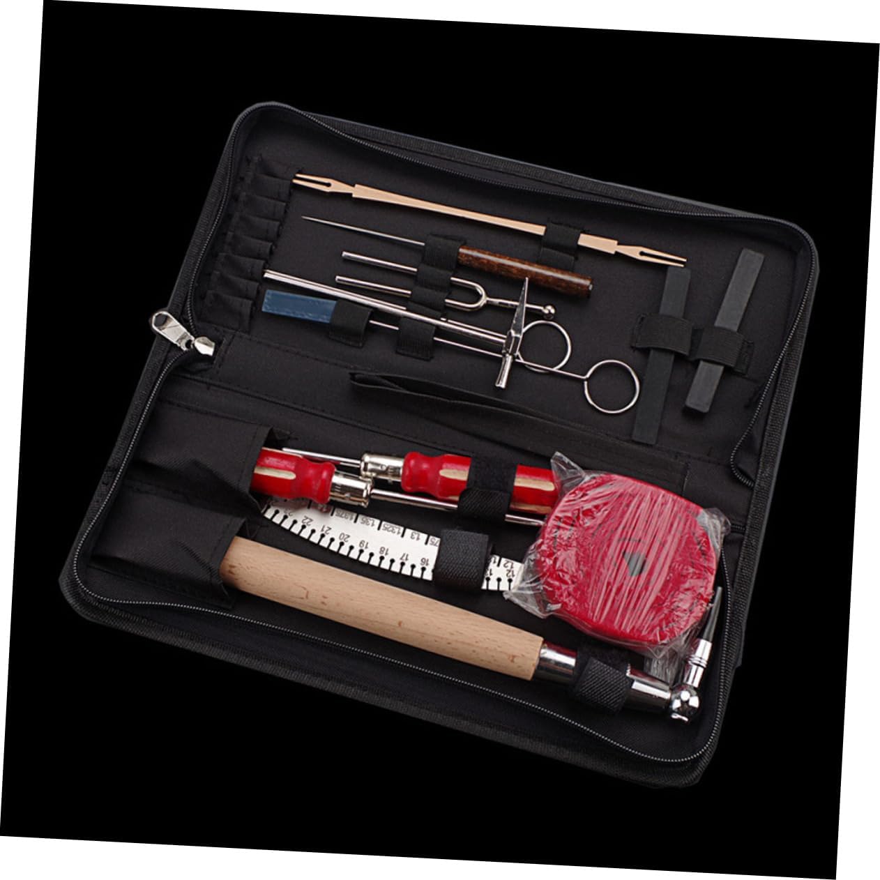 BESPORTBLE 1Set Piano Tuning Hammer Mutes Kit Essential Tools for Piano Tuning with Handle for Comfort and Precision Portable Piano Tuner Accessory for Musicians