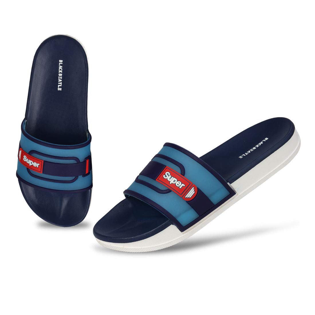 BLACKBEATLE Mens Super Dc Flip Flops, Blue, 43(Euro) (B08HH82W4P) Amazon Price History, Amazon Price Tracker