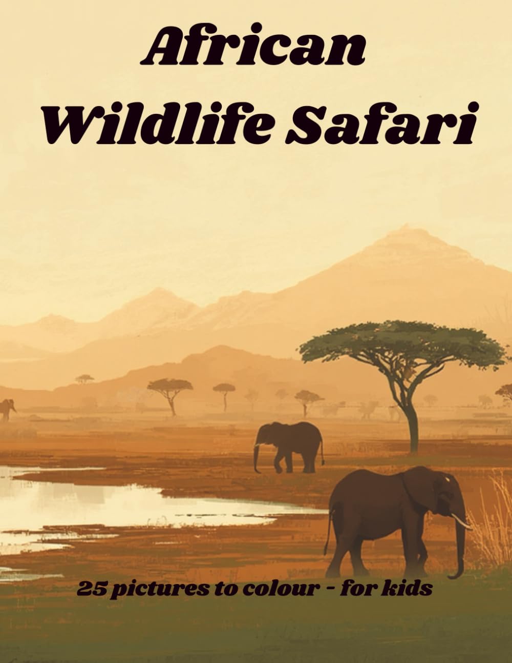 African Wildlife Safari: African Wildlife Coloring Book for Kids Ages 7–12 • Realistic Safari Animals • Detailed Nature Illustrations • Educational Animal Facts
