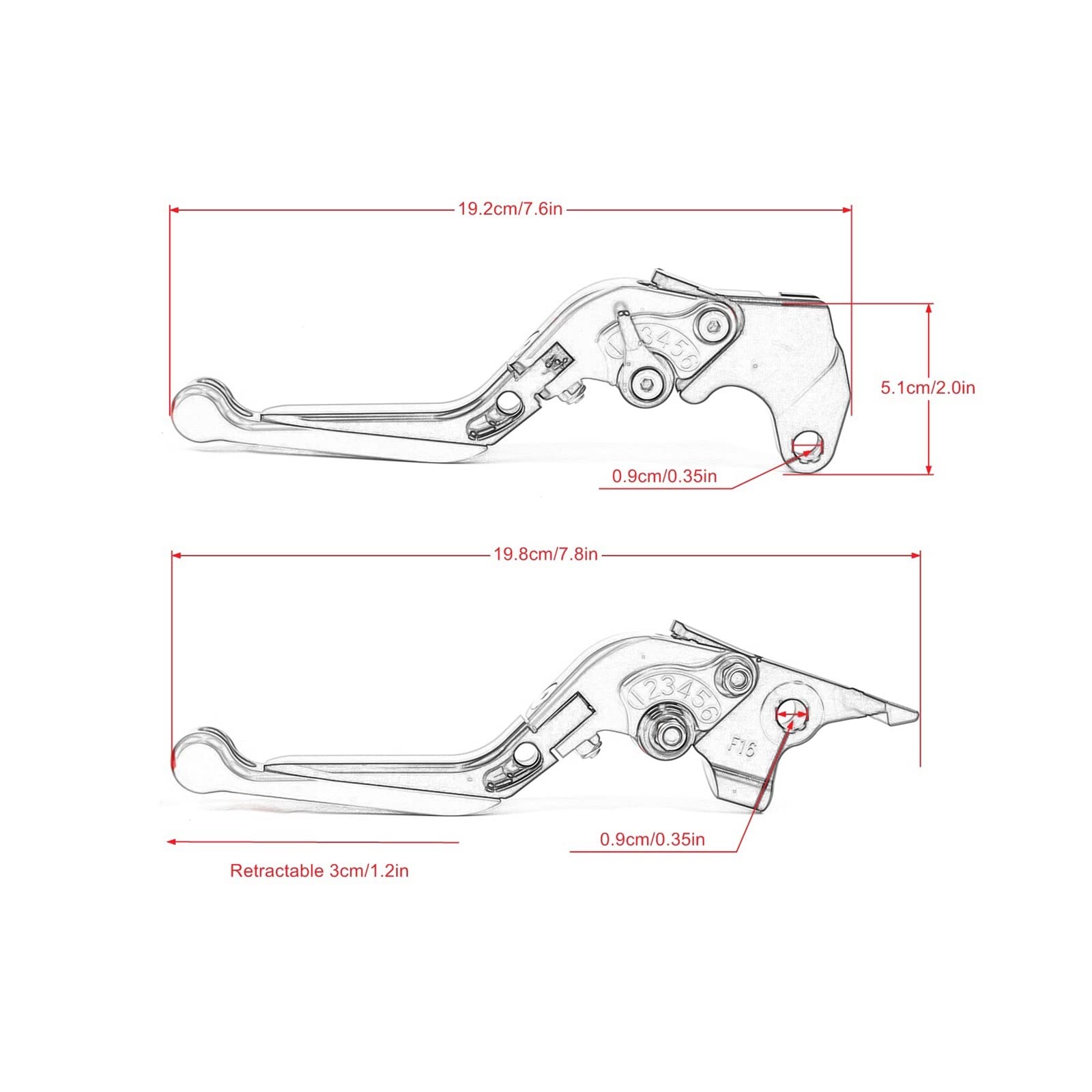 Moto Palanca Embrague Manija para B&MW C650GT C 650 GT C650 GT 2011-2022 Accesorios De Motocicleta Manillar Ajustable Extensible Palancas De Embrague De Freno Plegables