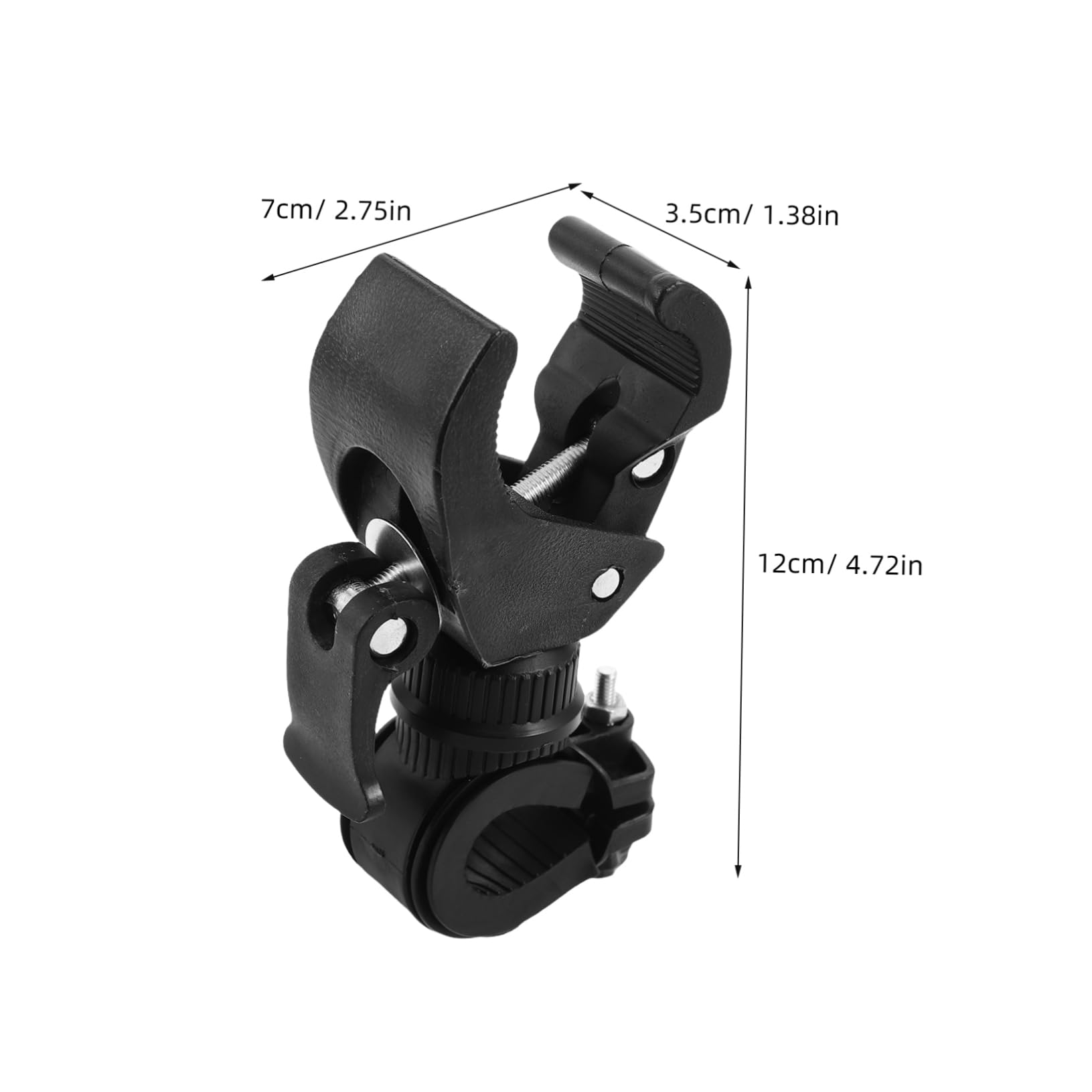 BESPORTBLE Bike Flashlight Mount: Handlebar Light Holder Bicycle Mounting Bracket Torch Bicycle Front Torch LED Headlight Black