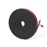 WochiTV Adhesive Solid Rubber Strips, 1/2