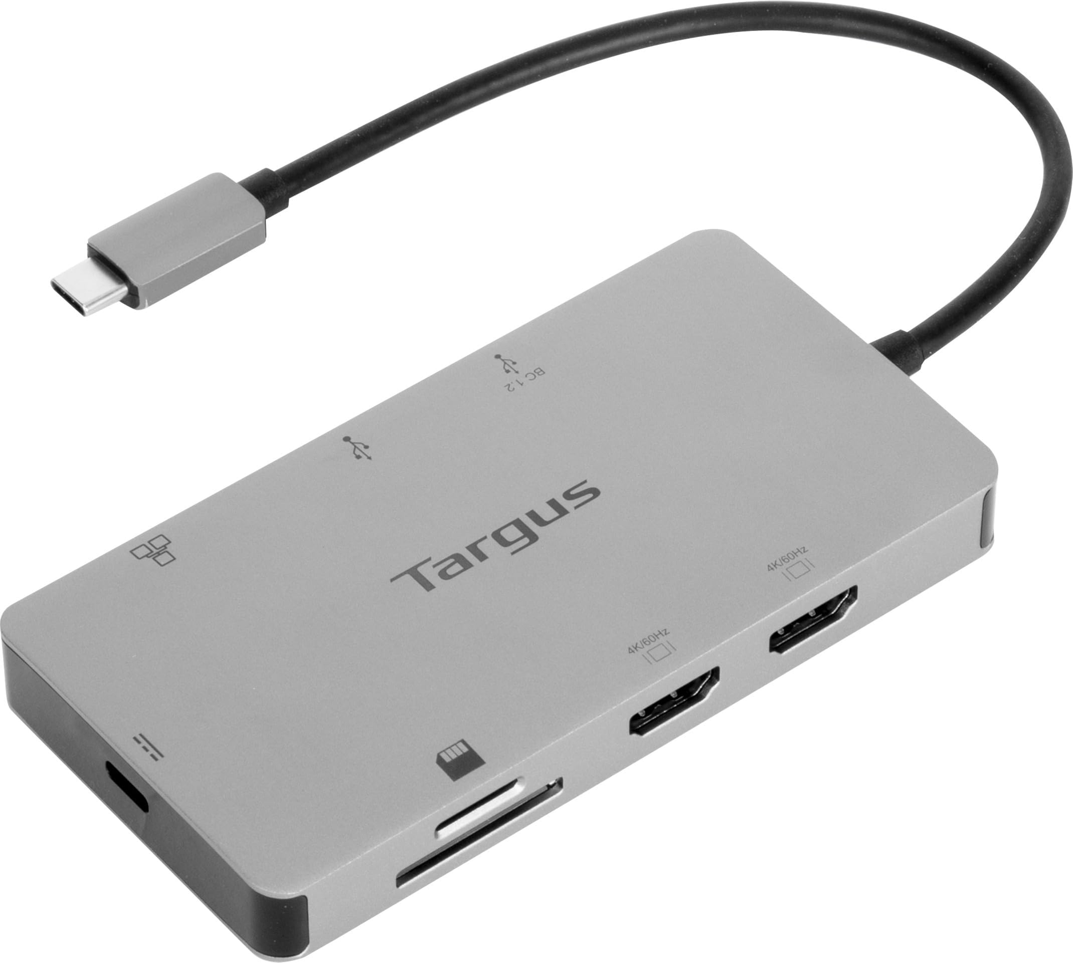 Targus USB-C Docking Station with 100W PD Pass-Thru, Dual HDMI 4K, 1 Gigabit Ethernet port, 1 SD and 1 Micro SD slots, 2 USB 3.2 Gen 1 Type-A ports - DOCK423EU