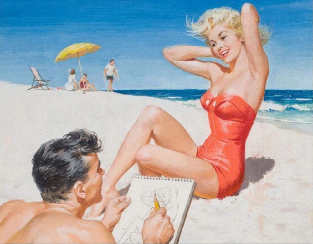 Coloriage par numéro pour adultes sur toile de peinture à l'huile moderne en taille 40x50cm