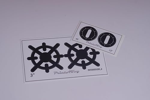 PrintAToy Stovetop - Calcomanías de vinilo dramáticas para cocina, estufa de juguete, estilo gas, cocina (3 pulgadas)