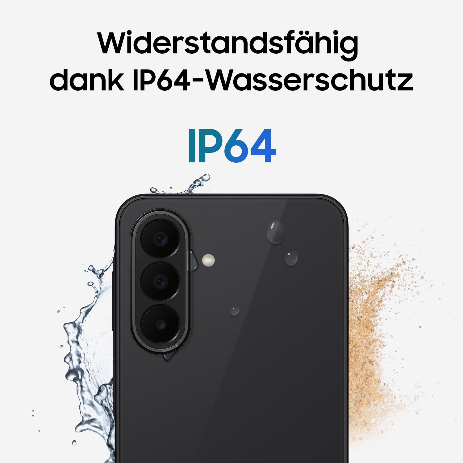 Samsung Galaxy A27 5G Smartphone mit KI-Funktionen, Handy, Black, 128 GB | Circle to Search, Objekt-Radierer, Sprachtranskription, Dreifach-Kamerasystem, IP64, 5000-mAh-Akku, 6 Betriebssystem-Updates