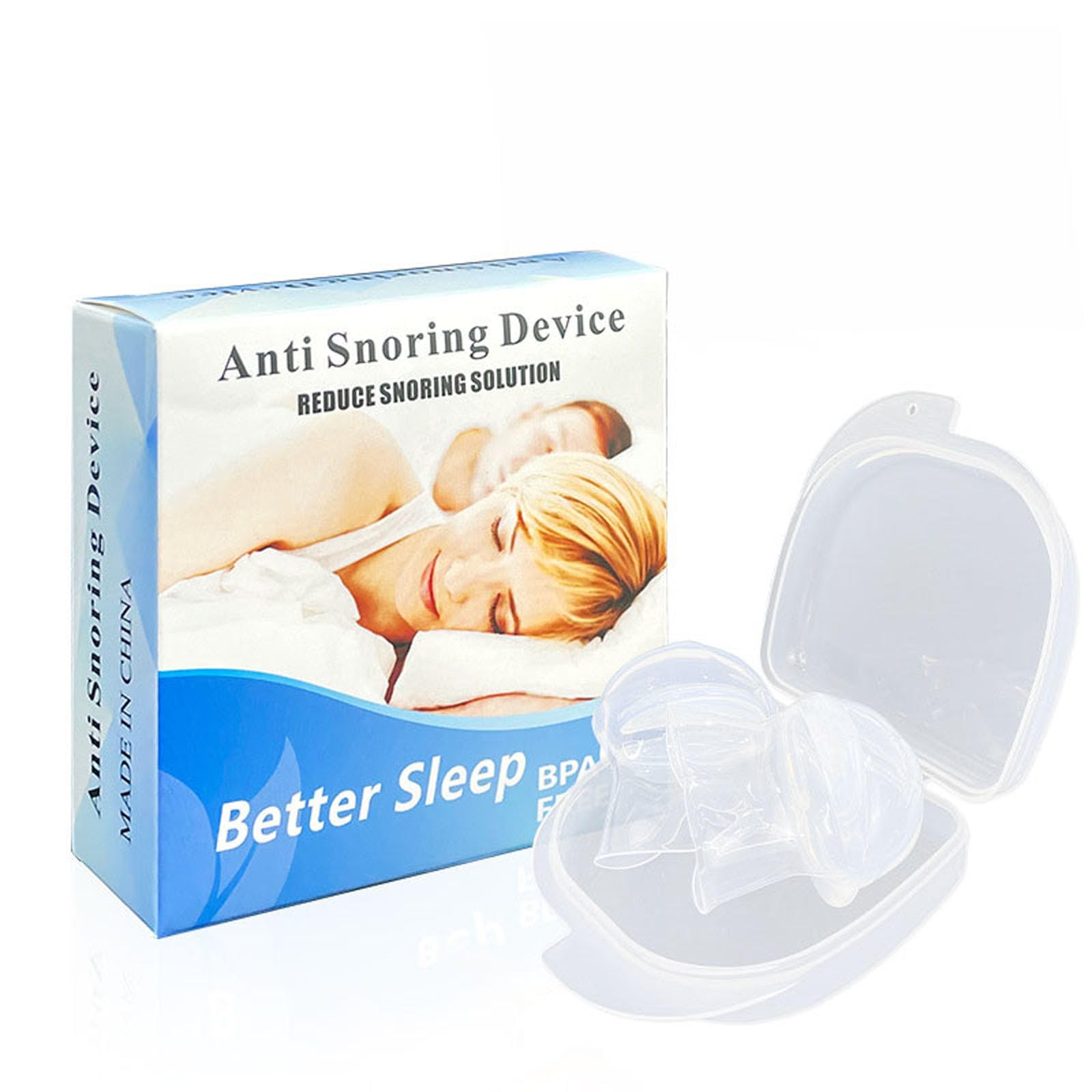 Rayyan 2 Pcs Anti Snoring Device Silicone Tongue Retaining Stop Snoring Solution Tongue Retainer,Sleeping Breath Aid Tongue Retention Sleeve for Men Women, Nostril Stopper