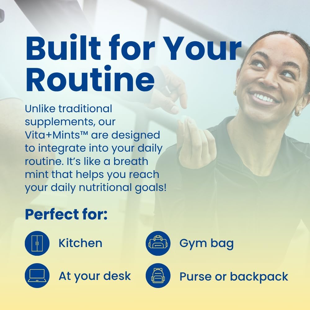 Neuro Vitamin D3 K2 Supplement - Sugar Free Mints with 5000 IU Vitamin D3 + 200mcg K2 MK-7 - Immune Support Supplement to Improve Mood & Bone Health - Gluten & Aspartame Free - Peppermint, 90 ct - Image 6