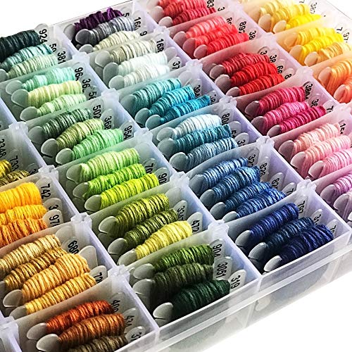 Charming Melodie Embroidery Floss KitDMC Color100 Embroidery Thread Organizer Storage Box