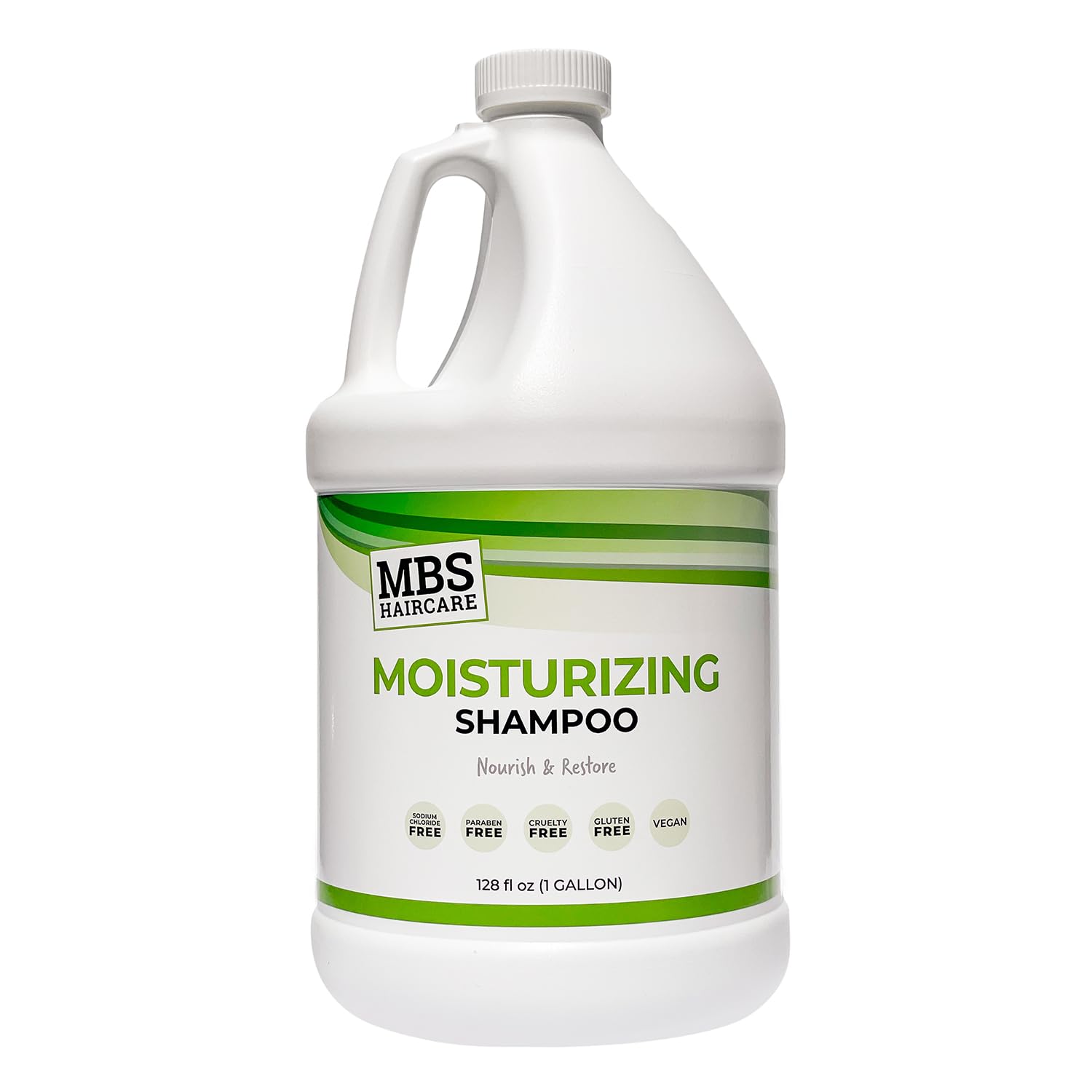 MBS The Agora MBS Haircare Moisturizing Shampoo (1 Gal) - Sodium Chloride Free, Paraben Free, Vegan
