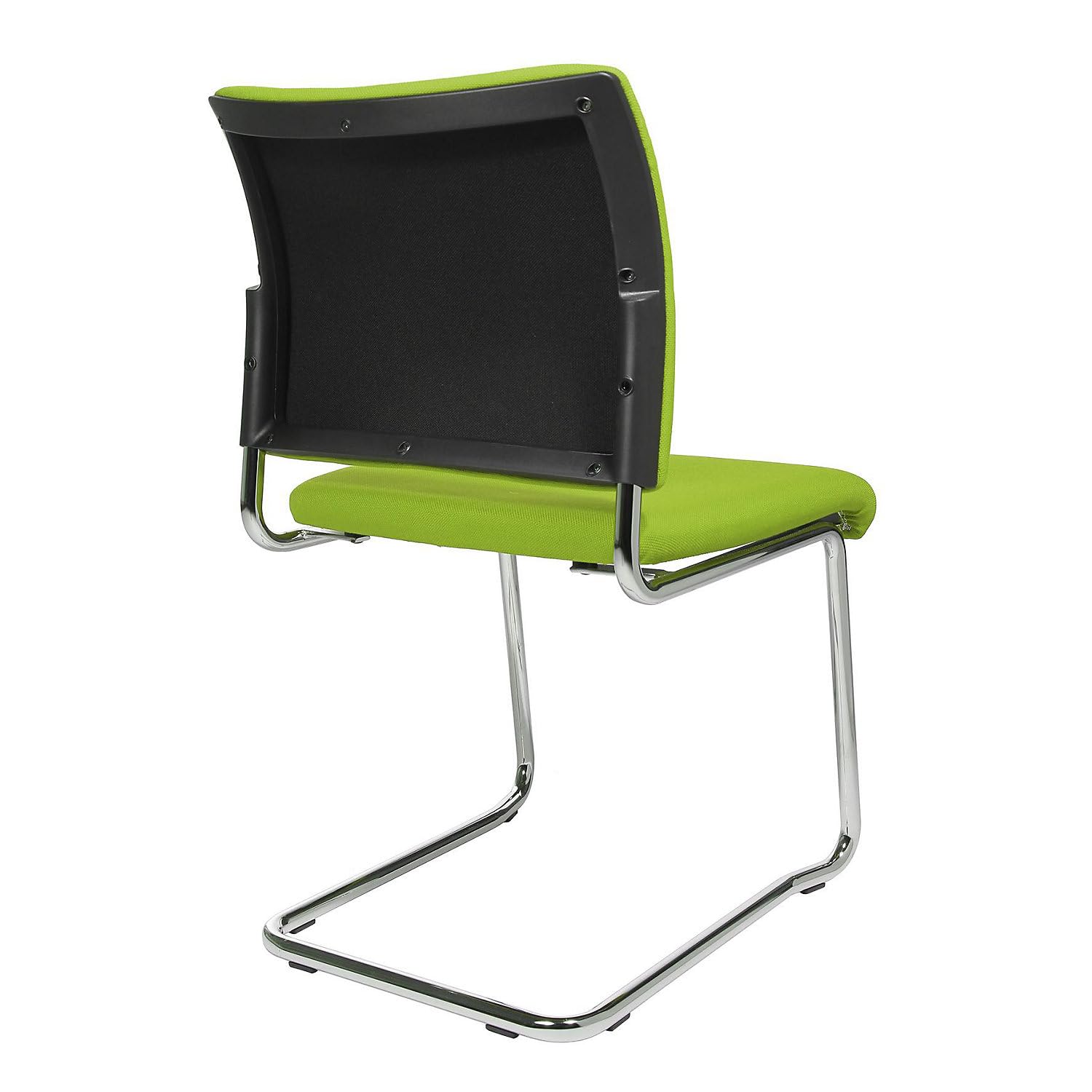 TOPSTAR | Besucherstuhl | stapelbar | Chrom | gepolstert | 480 x 450 x 450