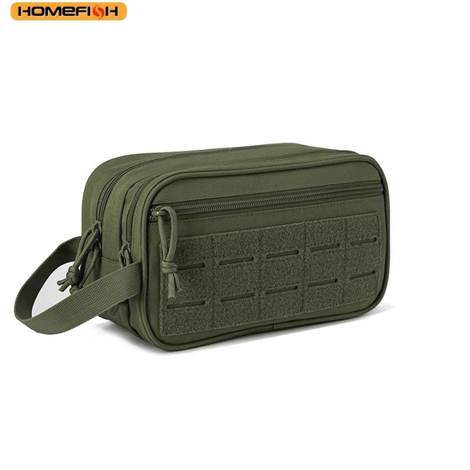 Bolsa de Aseo con Correas for Hombres, Kit pequeño, higiene de Afeitado, Bolsa de Almacenamiento for Ducha de Viaje(Khaki)
