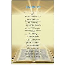 Salmo 23Spanish Bible Verse Spanish Psalm 23 Art Poster Canvas Painting Wall Art, Modern Aesthetics, Home, Office, Living Room, And Room Aesthetic Decoration08x12inch20x30cm