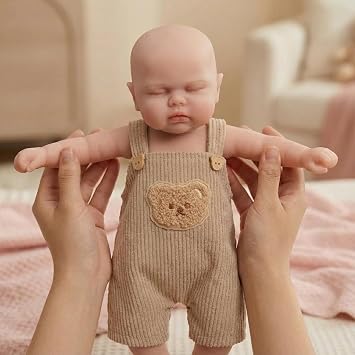 12" Full Body Solid Silicone Reborn Baby Doll Sleeping Newborn Girl
