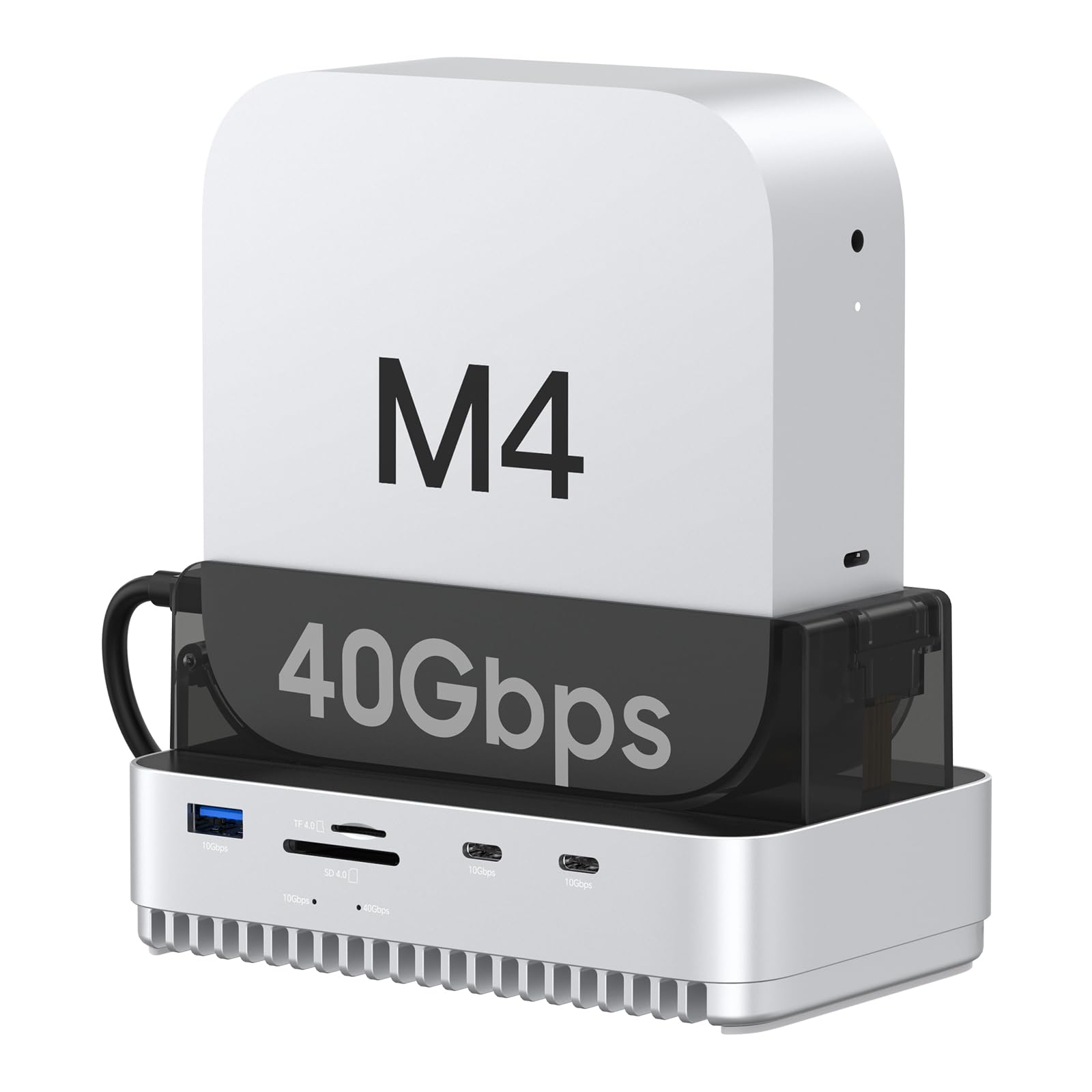 Amazon.co.jp: Gewokliy Mac mini M4 2024 ドックスタンド、40Gbps