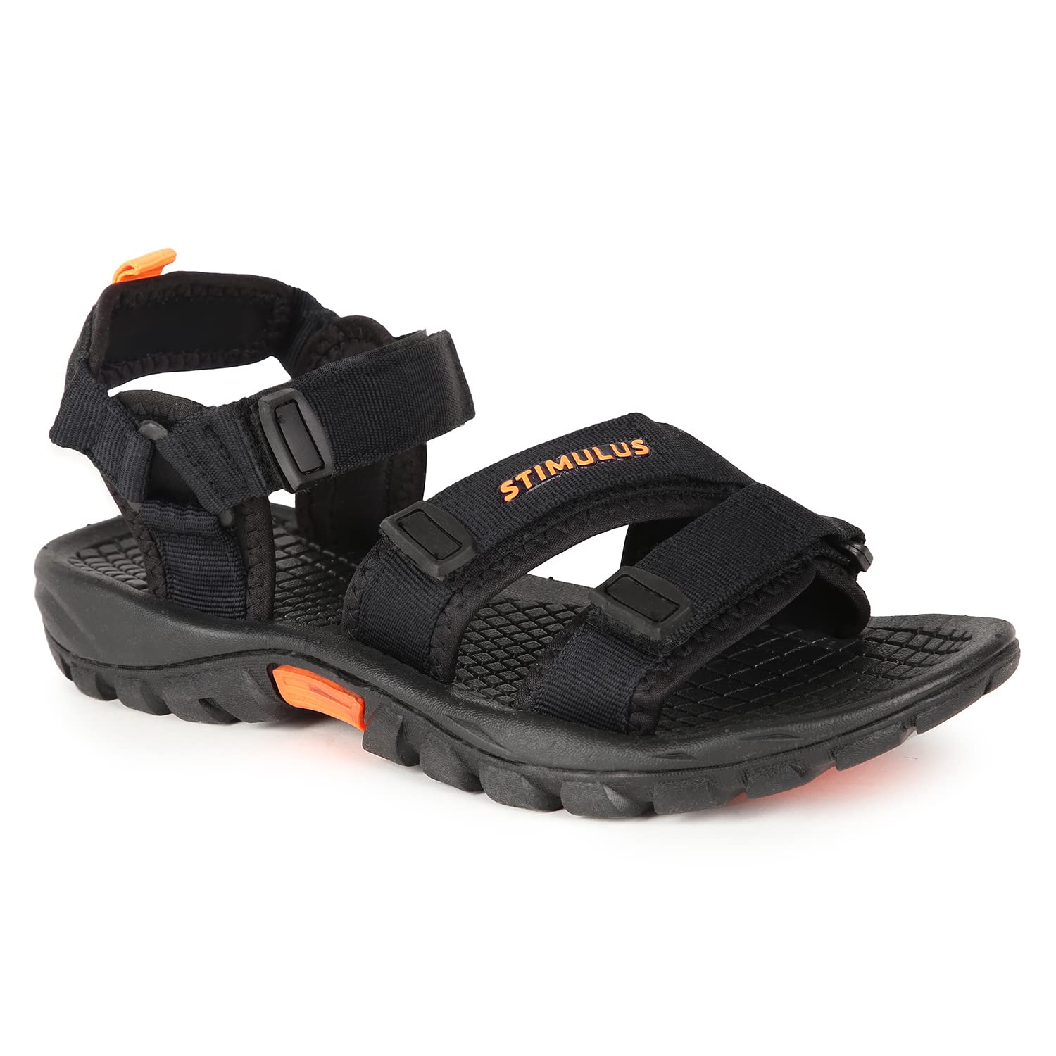 PARAGON Stimulus FBSTG4007AP Men Stylish Sandals | Comfortable Sandals for Daily Outdoor Use | Casual Formal Sandals with Cushioned Soles Black-Orange (B09HHGXZLD) Amazon Price History, Amazon Price Tracker
