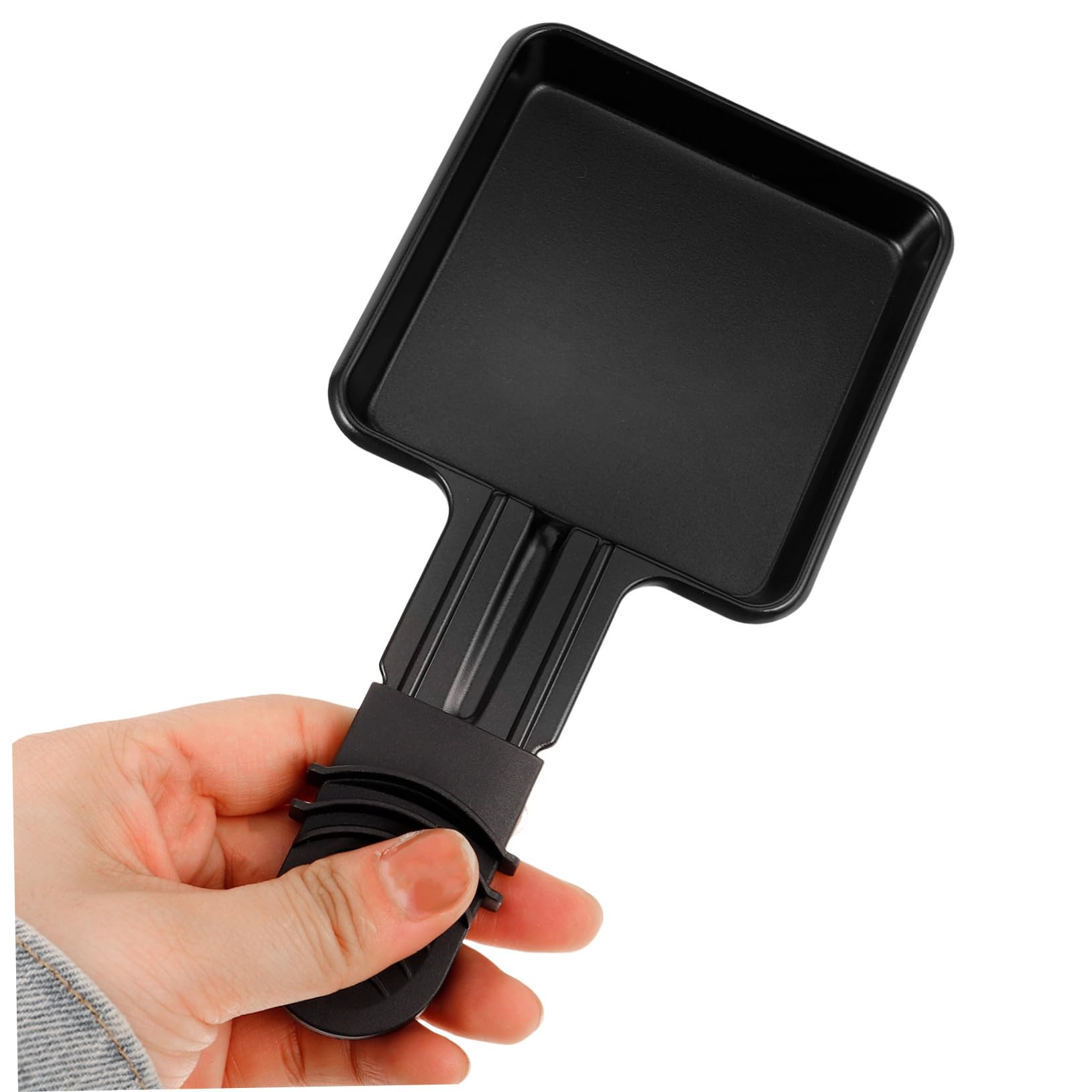 Cabilock 4 Stück Teiliges Edelstahl Raclette Grillpfännchen Mini Quadratische Käse-schmelzpfannen Hitzebeständig Wiederverwendbar für Raclette Grill und Grillgerichte