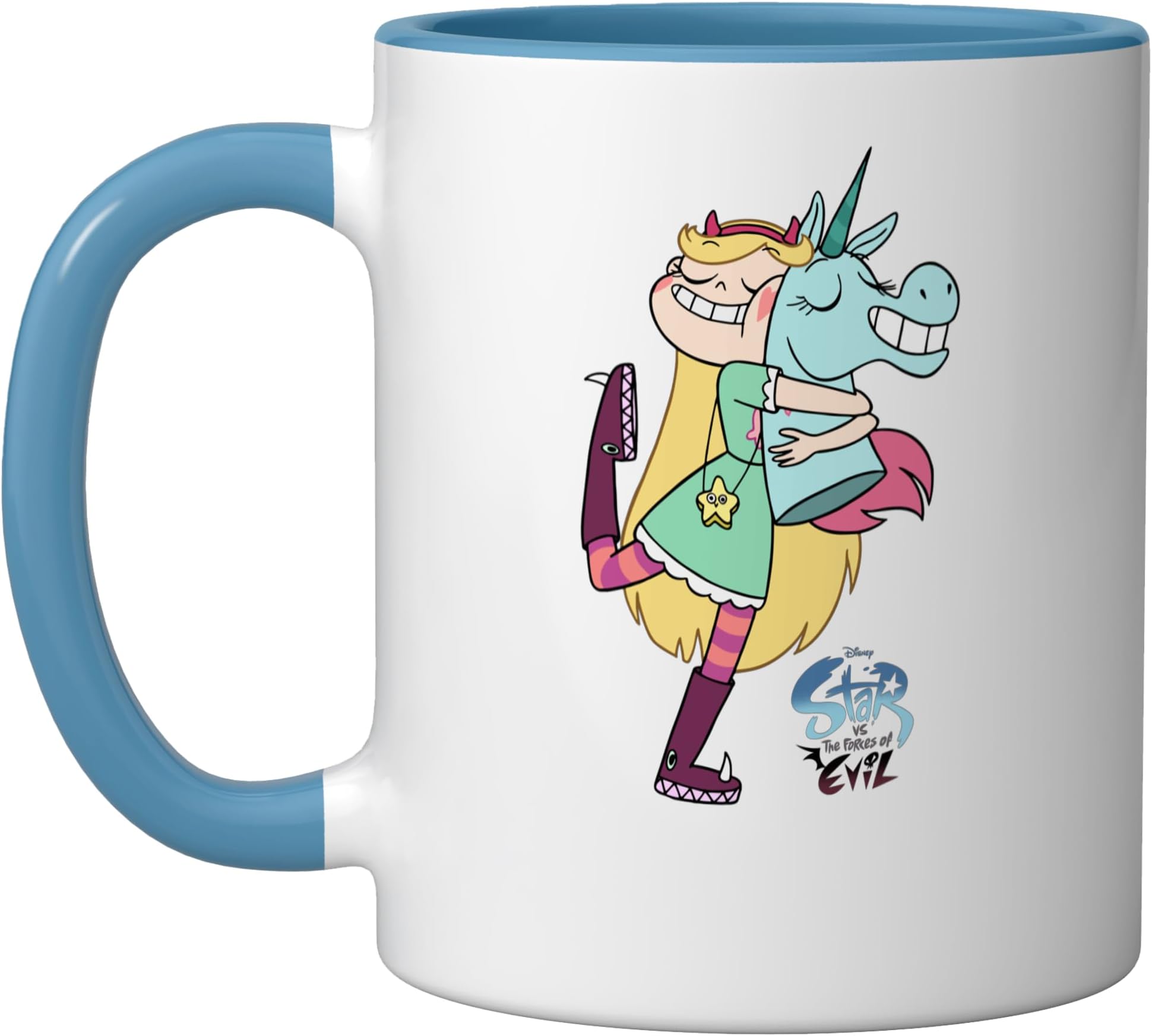 Disney Channel Star vs. The Forces of Evil Ceramic Mug, Blue/White