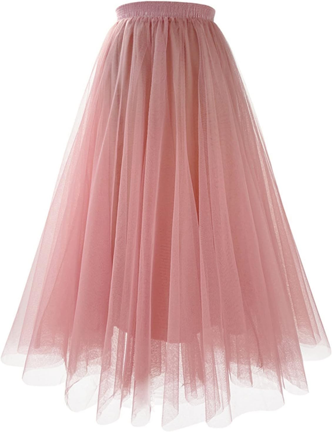 Womens Flowy A-Line Tulle Skirt with Soft Mesh Layer - Style Skirts for Photography, Dance Performance Occasion