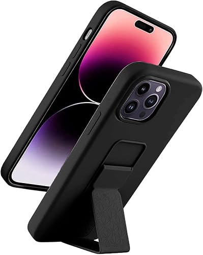 Phone Loops - Funda para iPhone 14 Pro Max con soporte y correa de agarre, funda para teléfono con soporte plegable y soporte de correa de agarre,