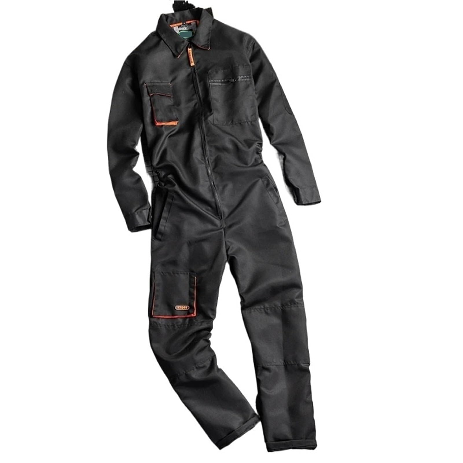 Pantaloni Da Lavoro Uomo Tute da lavoro, uniformi for lavoratori, uomo e donna, tute da lavoro, tute da saldatura, tute da meccanico, abbigliamento da meccanico for officina(Black,5XL)