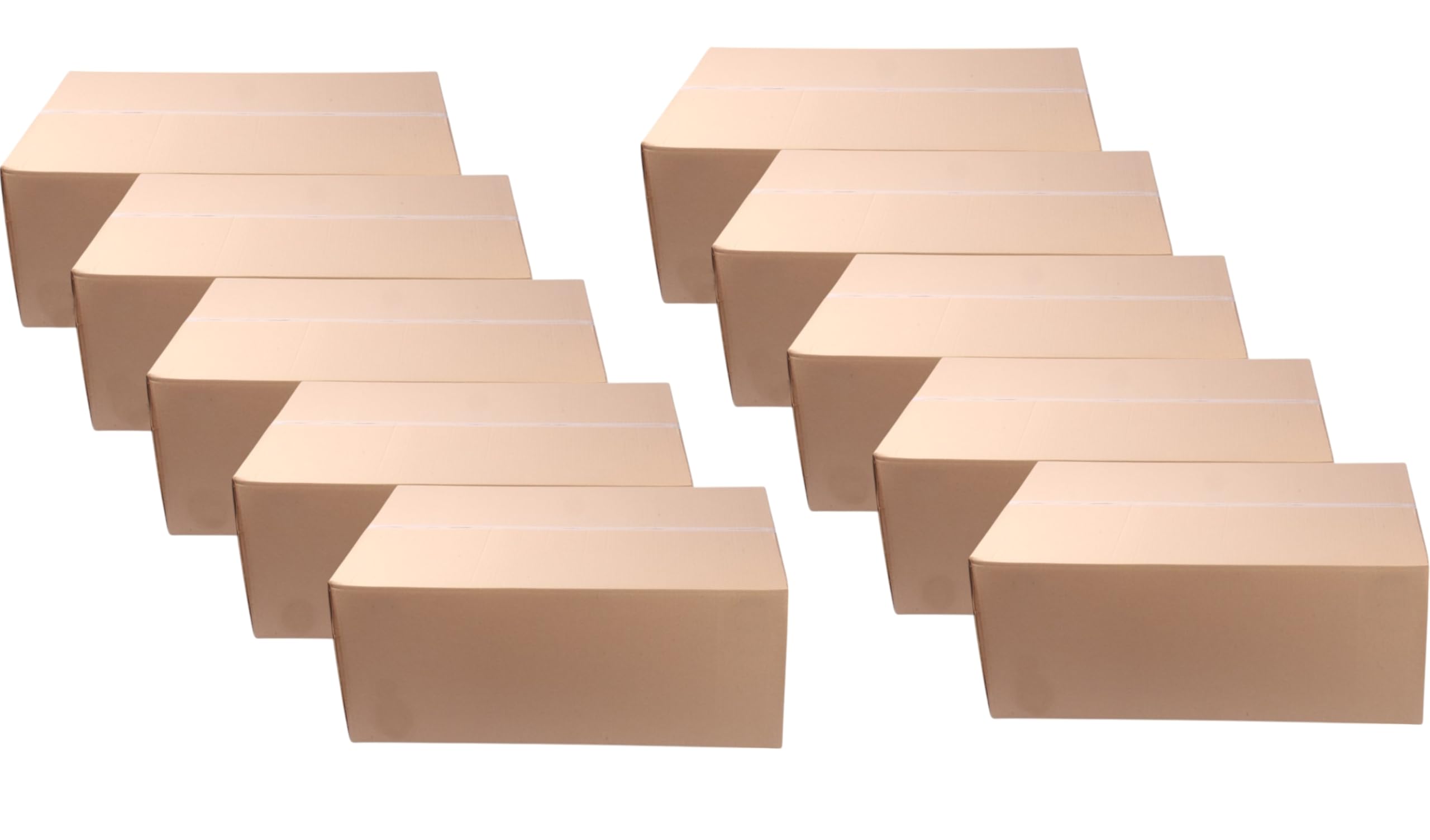 Extra Large Moving Boxes. Long Length Heavy Duty Cardboard Boxes. Shipping Corrugated Box. 75x50x30cm, 112.5 Litres Box Mailers. (10)