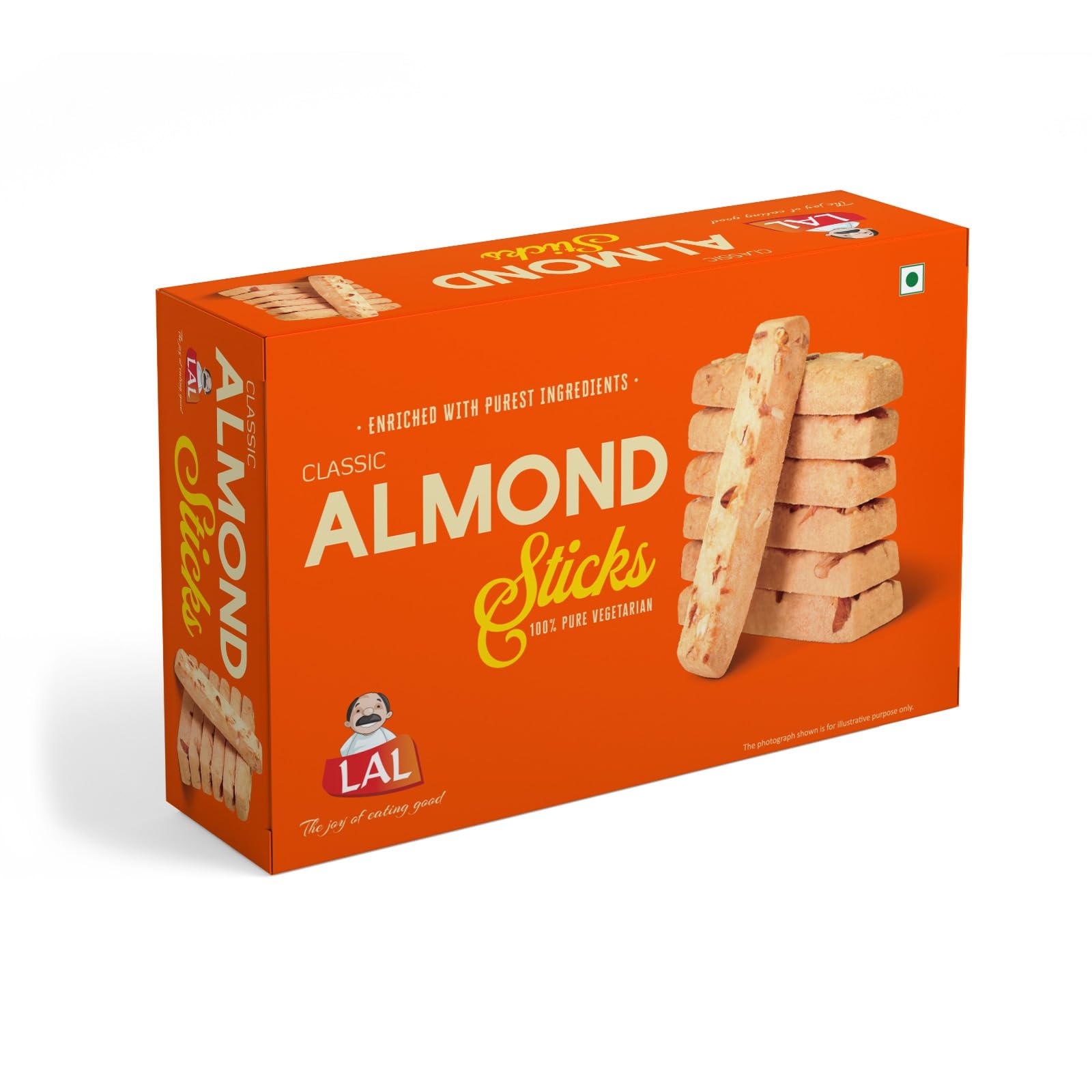 Lal Almond Sticks Classic 400g | Richness of Almond | Made with Milk Solids | Perfect Tea Time Snack-image-31