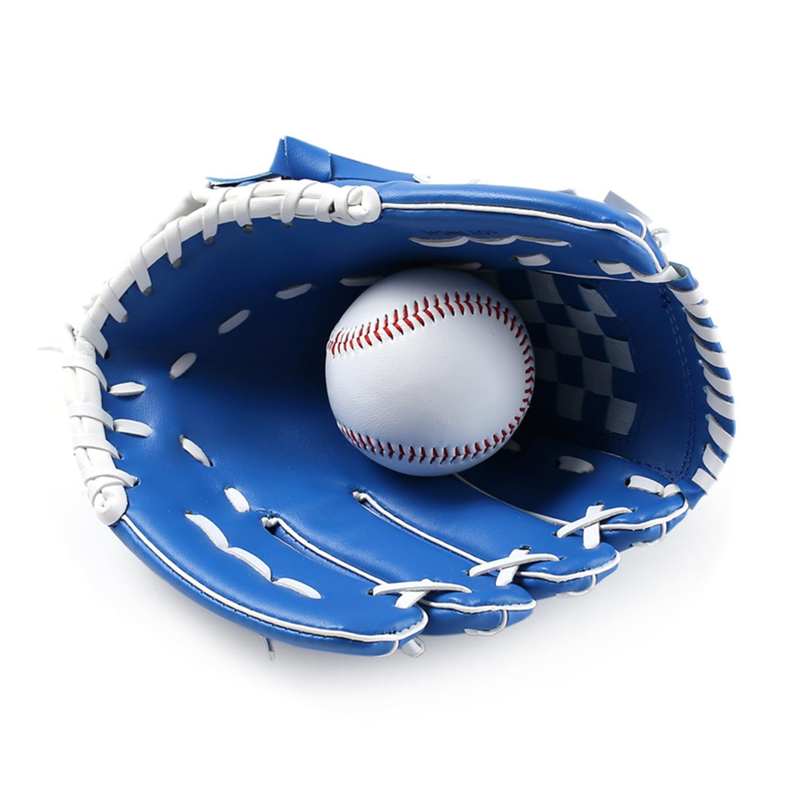Wakects Giove di Baseball Giovanile, di Pratica del Baseball, Guanto Sinistra in Pelle PU con Polso Morbido, Tasca Profonda, Punti Rinforzati