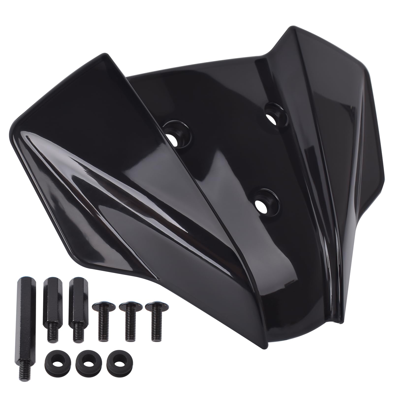 Motorrad Windschutzscheibe Windschutz Windabweiser Flyscreen Frontverkleidung Visier Visier fit for K&T&M 1290 SUPER Duke R 20-24 1290 SUPER Duke RR21-24/EVO 22-24 (Schwarzer Rauch)