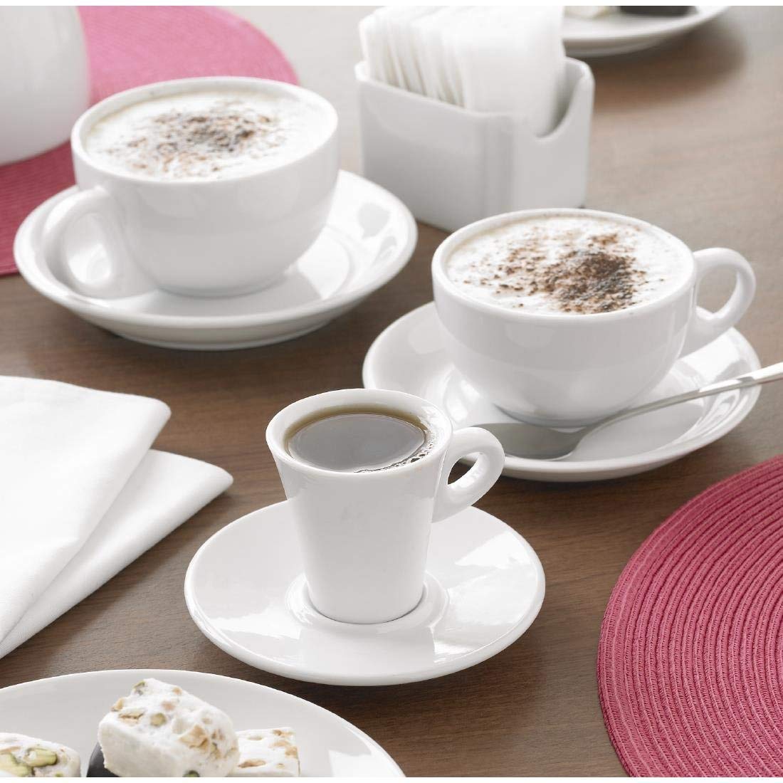 Olympia Whiteware Lot de 12 tassesà cappuccino 284 ml