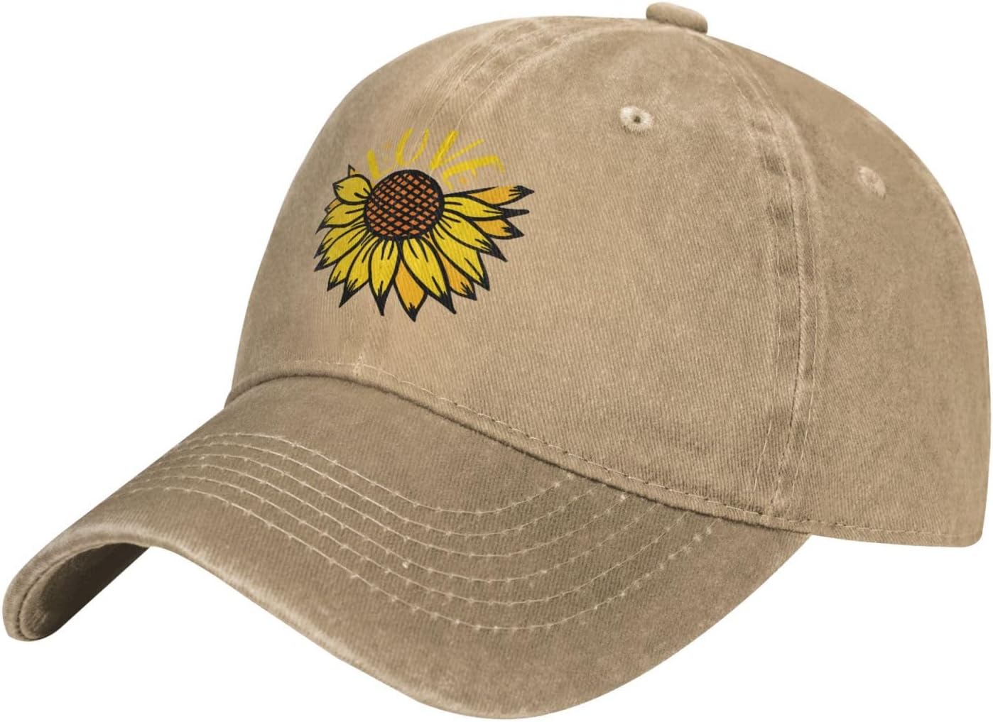 Sunflower Hat Womens Personalized FJR 1300 Motorcycle Cotton