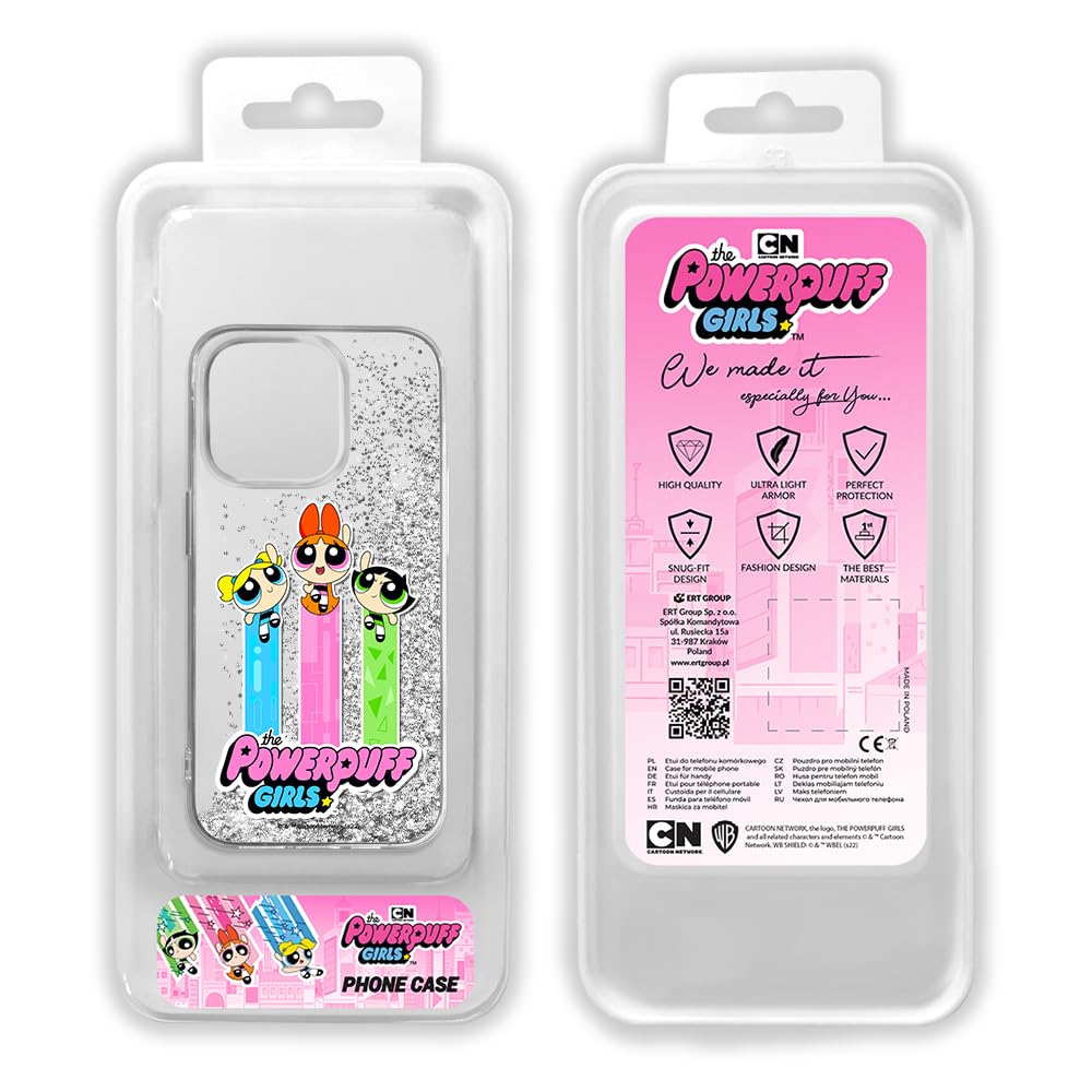 ERT GROUP custodia per cellulare per Iphone 14 originale e con licenza ufficiale The Powerpuff Girls, modello The Powerpuff Girls 006 adattato alla