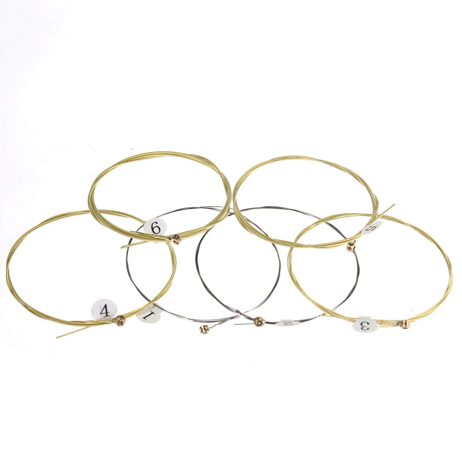 Alwida Acoustic Guitar Strings, 6-Pack, Light Gauge, Brass, Classical Guitar