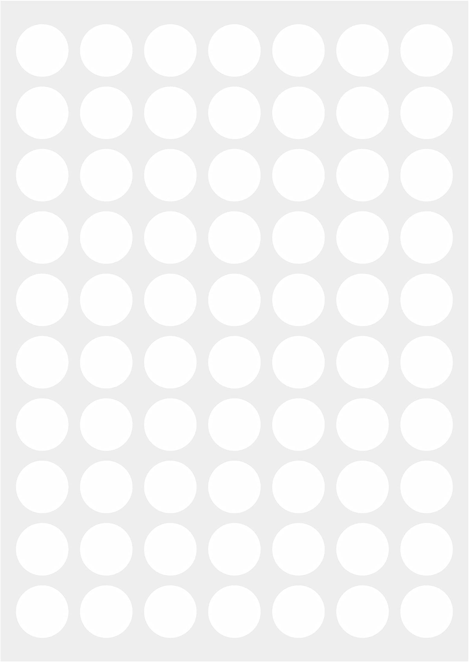 PARLAIM 1050 3/4" Round Color Coding Circle Dot Labels Sticker, 15 Sheets, 0.75 inch White Sticker