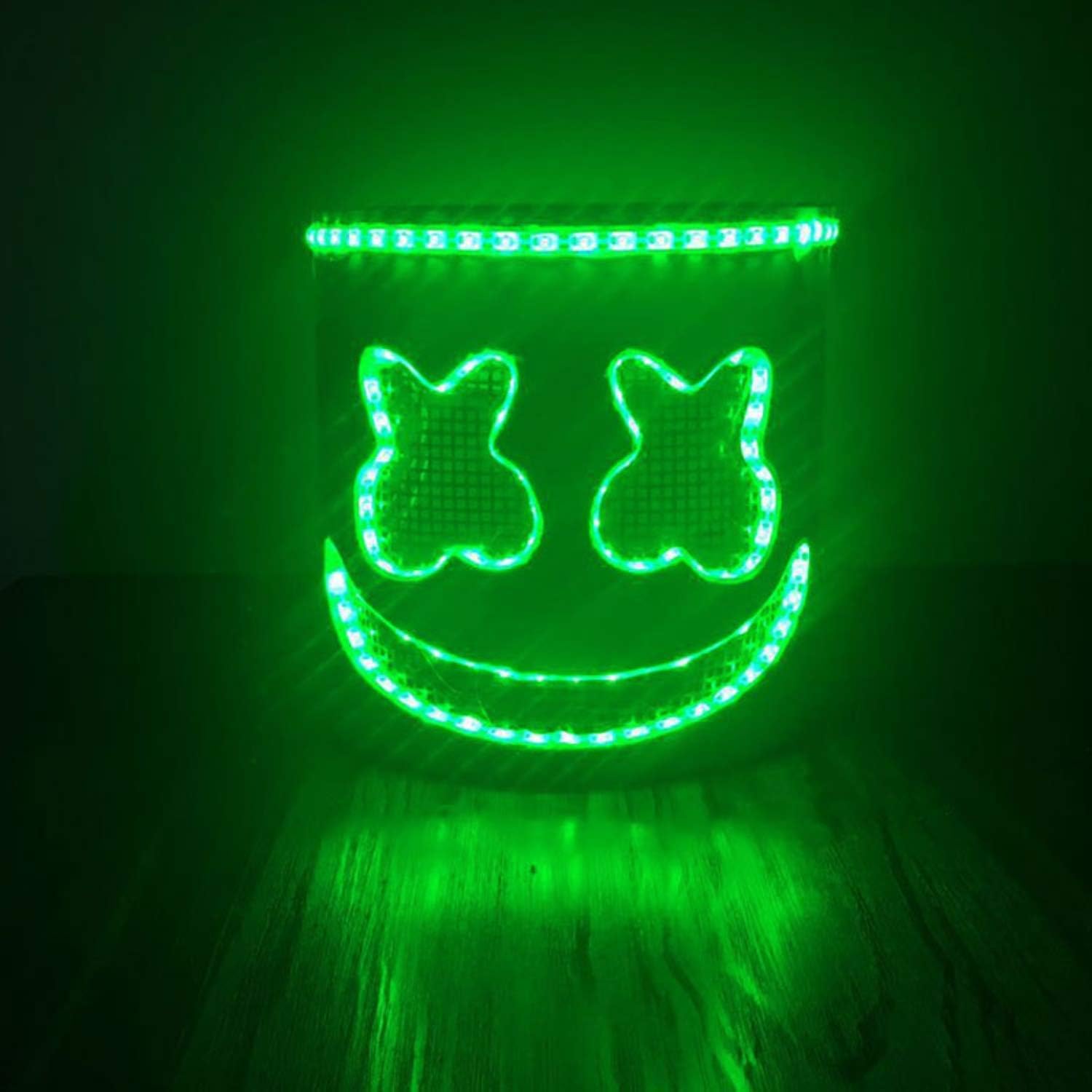 Yansy Mask Cosplay Costume Accessory Helmet for Halloween Party Props Marshmallow DJ Headgear Prom Props