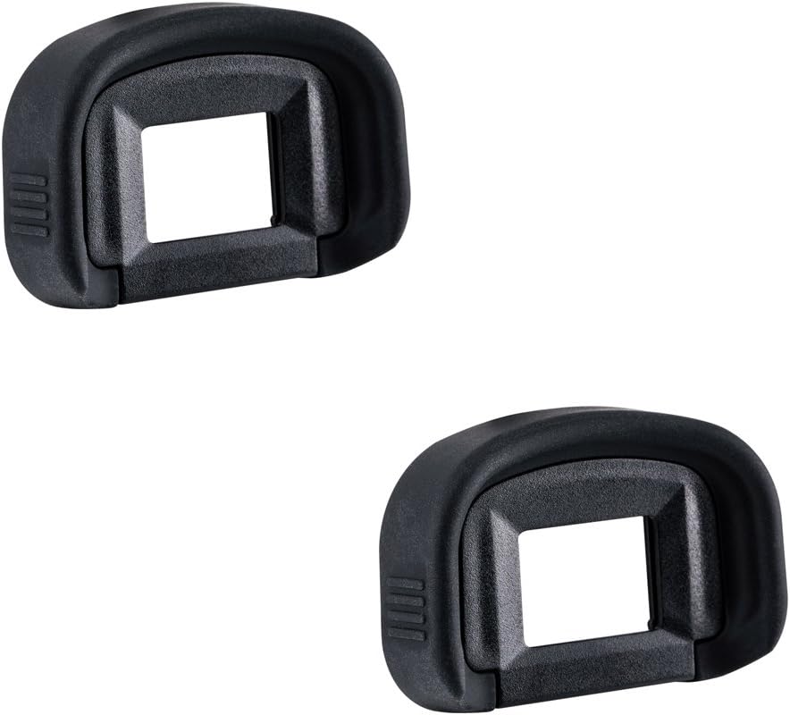 JJC 2-Pack Eyecup Eyepiece Eye Cup Viewfinder for Canon EOS 5D Mark IV 5D Mark III 5DS R 5DS 7D 7D Mark II 1Dx Mark III 1Dx Mark II 1Ds Mark III 1D Mark IV 1D Mark III Camera, Replaces Canon Eg Eyecup