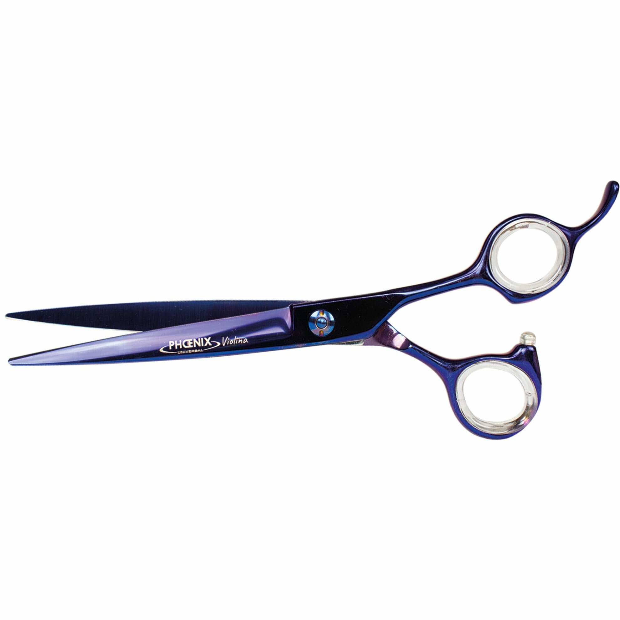 Phoenix Violina Ciseaux de Toilettage Droits en Acier Inoxydable 440C, 17,5 cm et 20 cm, Bleu