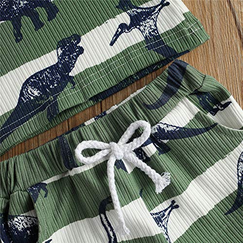 Image of 2Pcs Baby Boys Summer Clothing Sets Cute Letters Print Sleeveless Tank Tops T-Shirt+Palm Shorts Outfits