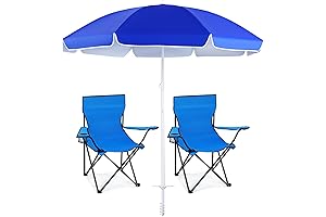 Beach Umbrella and Chair Set: Sun, Sand, and Relaxation!
