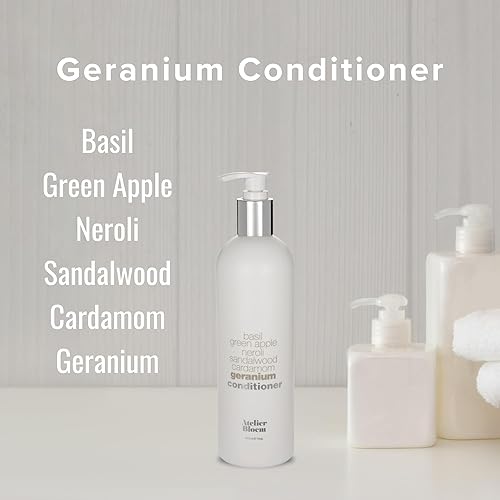 Miniatura 2 de Atelier Bloem - Acondicionador fortalecedor de geranio, colección Kimpton Hotel, baño y cuerpo, albahaca, manzana verde, neroli, sándalo, cardamomo