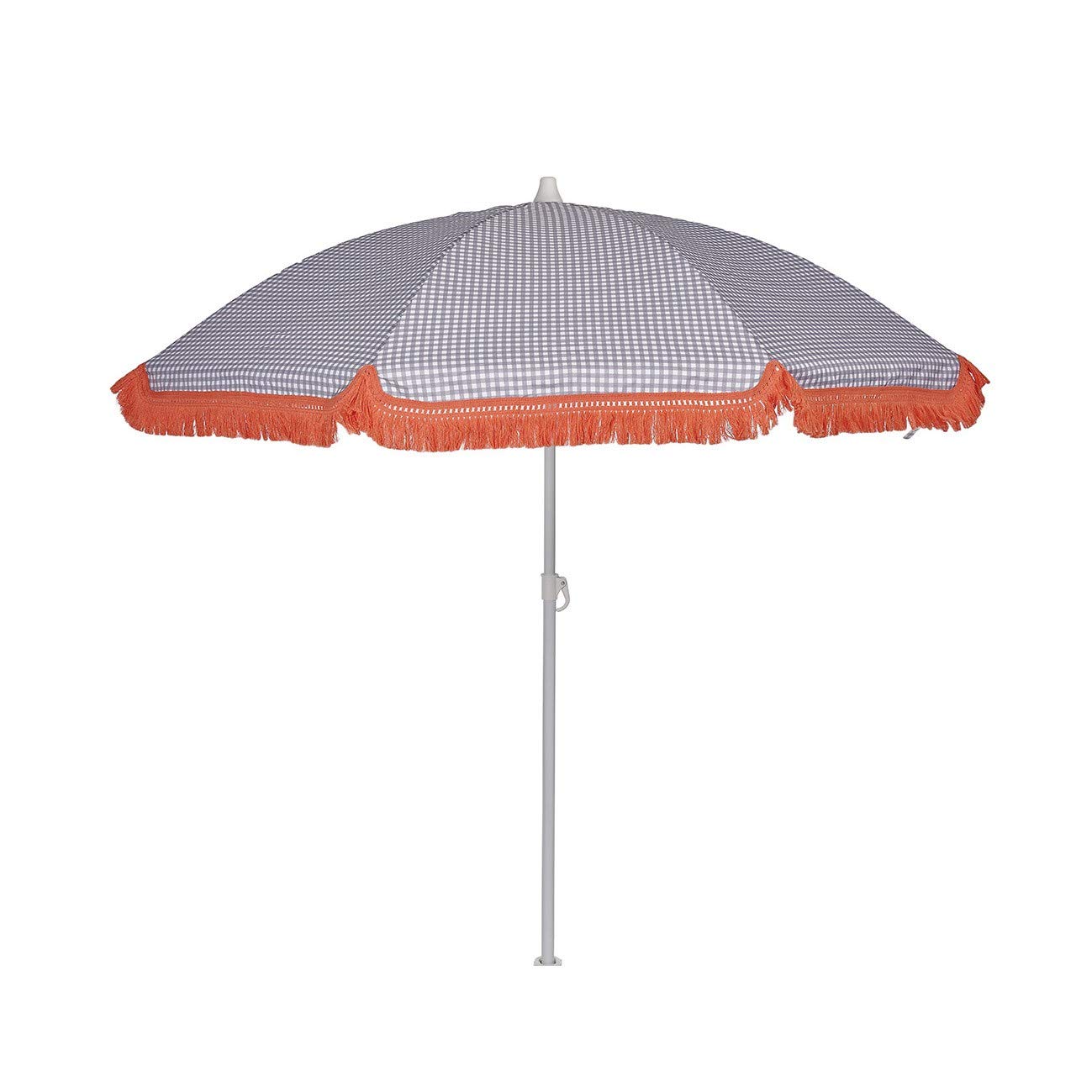 EZPELETA Sombrilla de playa. Parasol de playa. Ligero y plegable de acero. Paraguas sol. Protección solar UPF 50+. Diámetro 150cm. Estampado flores/cuadros/rayas. Incluye funda/bolsa.