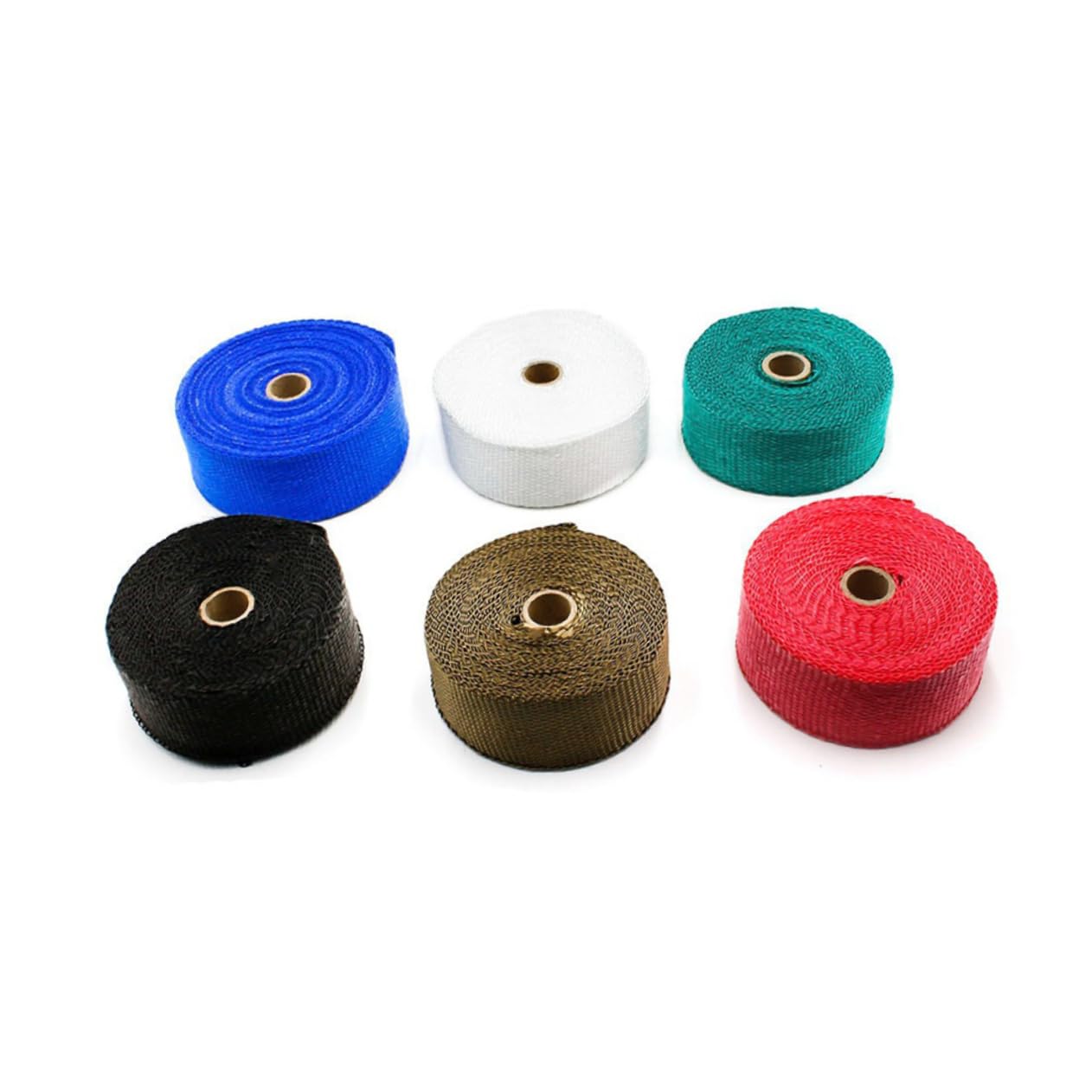 Amosfun Exhaust Fiber Tape for Cars Motorcycles Thermal Insulation with Tie Straps Fit for Engine Hose