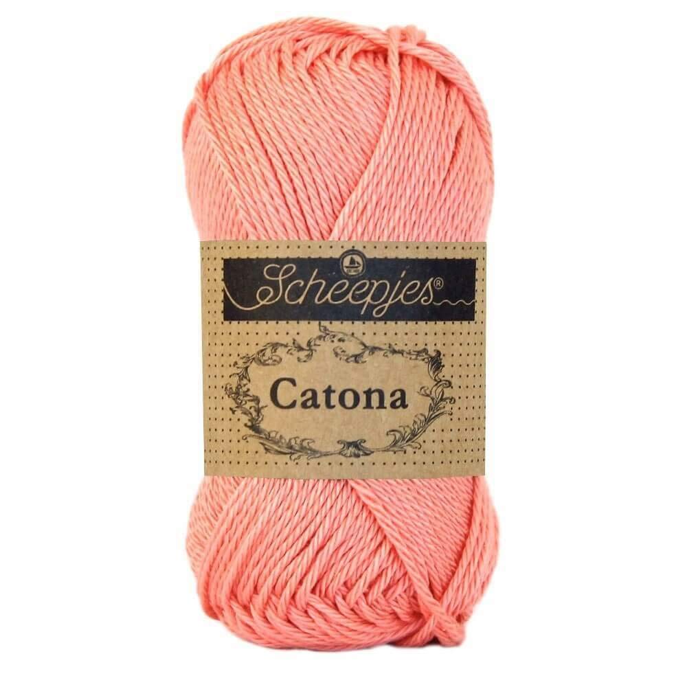 Scheepjes - Scheepjes Catona 264 Light Coral Yarn - 1x25g, Pink
